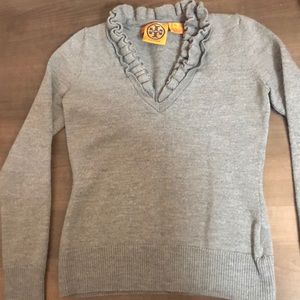 Tory Burch XS merino wool long sleeve shirt